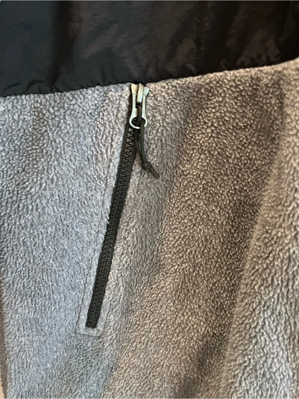 The North Face Gray Sherpa Fleece Jacket Size Medium